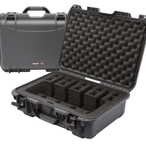Nanuk 9254UP7 925 4 Up Gun Case Waterproof Graphite Resin w/ Closed-Cell Foam Padding 17″ L x 11.80″ W x 6.40″ H Interior Dimensions