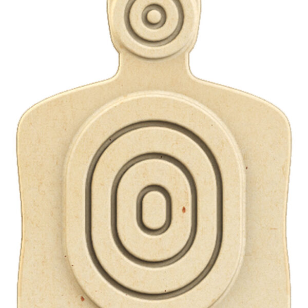 Birchwood Casey 3DTGTBTT Torso Target  31.25″ H x 21.25″ W x 1″ D 3D Bullseye Tan 3 Per Pack