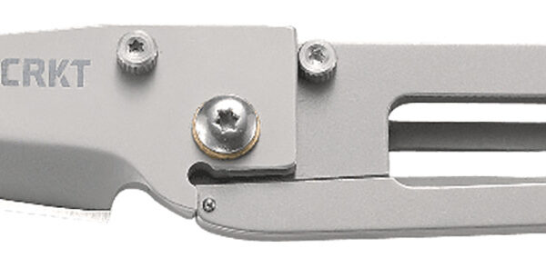 CRKT 5500 K.I.S.S.  2.25″ Folding Tanto Plain Bead Blasted 3Cr13MoV SS Blade/Bead Blasted Stainless Steel Handle Includes Pocket Clip