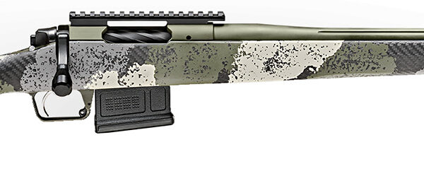Springfield Armory BAW9206CMG Model 2020 WayPoint 6mm Creedmoor 5+1 Cap 20″ Mil-Spec Green Cerakote Rec/Barrel Evergreen Camo Carbon Fiber Hybrid Profile with M-LOK Stock Right Hand (Full Size)