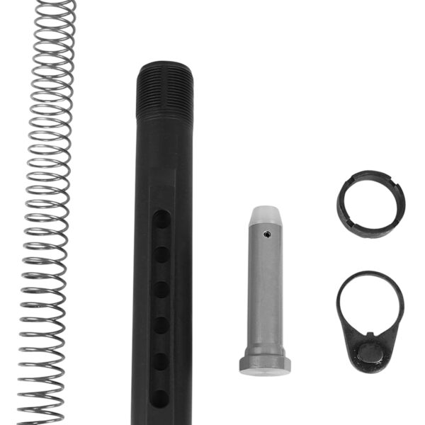 LBE Unlimited MILBUFKT Mil-Spec Buffer Tube Kit  6 Position AR-15 Black