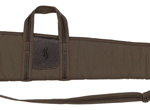 Browning 1415048452 Laredo Shotgun Case Olive w/ Brown Accents Canvas/Leather