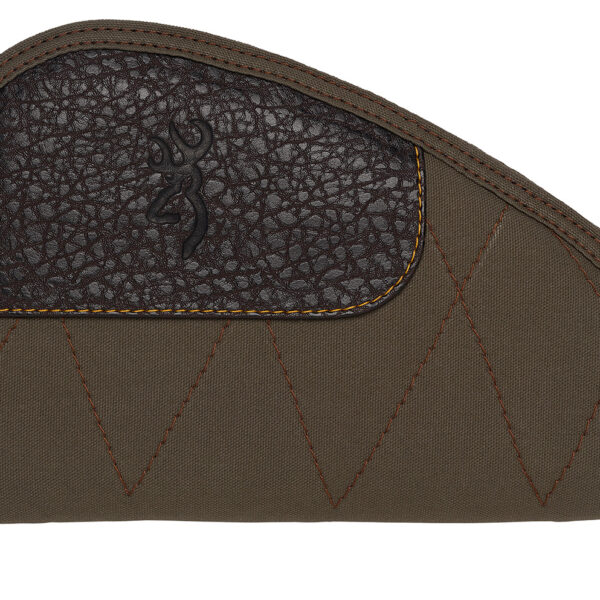 Browning 1435048411 Laredo Pistol Rug 11″ Long Olive w/ Brown Accents Canvas/Leather Holds Handgun