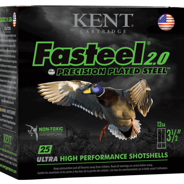 Kent Cartridge K1235FS403 Fasteel 2.0  12 Gauge 3.50″ 1 3/8 oz 3 Shot 25 Per Box/ 10 Case