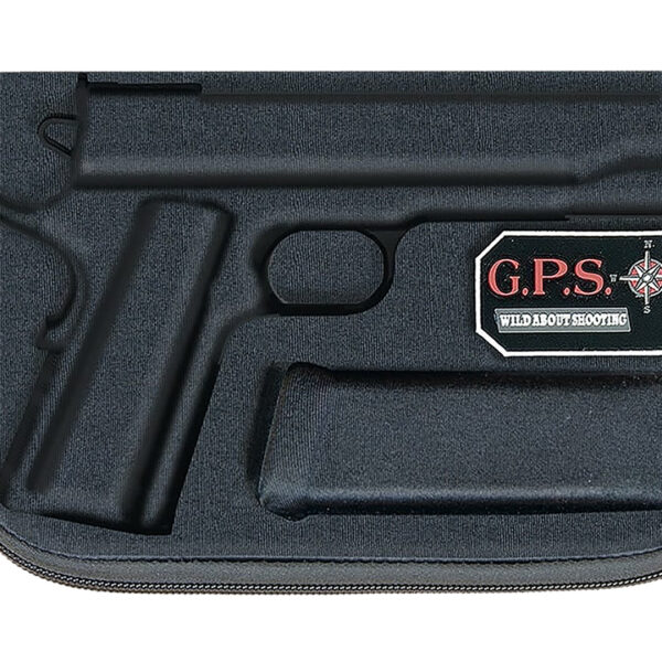 GPS Bags 907PC Custom Molded w/ Lockable Zippers Internal Mag Holder & Black Finish for Glock 17/19/22/23/26/27
