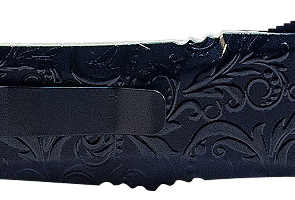 Templar Knife MMDG131 Gen II Maiden Gloss Slim 3.43″ OTF Dagger Plain Black Oxide Stonewashed 440C SS Blade, 5.05″ Black Gloss Aluminum Handle, Glass Breaker