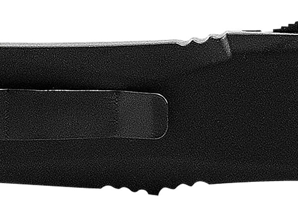Templar Knife LBR331 Gen II  Large 3.50″ OTF Drop Point Plain Black Oxide Stonewashed 440C SS Blade, 5.25″ Black Aluminum/Rubber Handle, Glass Breaker