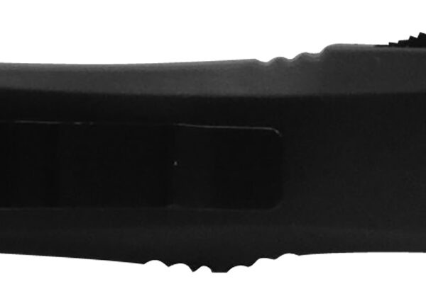 Templar Knife LFL431 Gen II Fallen Large 3.50″ OTF Dagger Part Serrated Black Oxide Stonewashed 440C SS Blade, 5.25″ Black w/Skull Aluminum Handle, Glass Breaker
