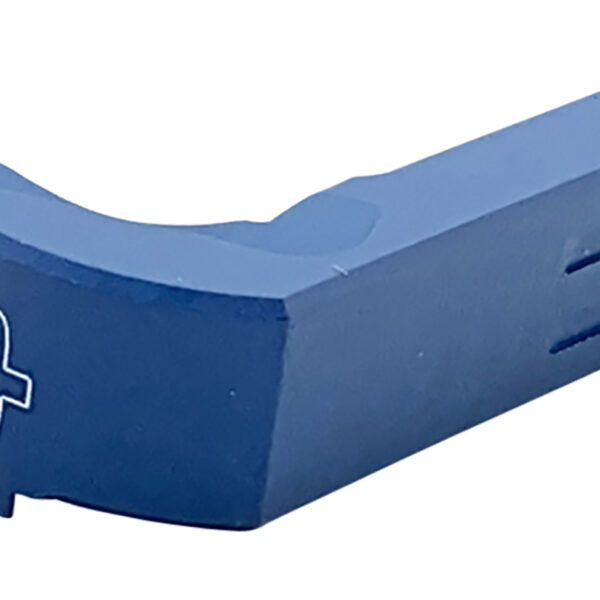 Cross Armory CRGMCBL Mag Catch Extended Compatible w/Glock Gen1-3/P80 Blue Anodized Aluminum