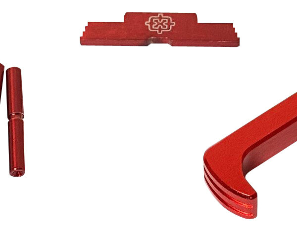 Cross Armory CRGOKRD 3 Piece Kit Extended Compatible w/Glock Gen1-3 Red Anodized Steel/Aluminum