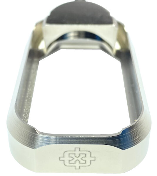 Cross Armory CRGFMWSV Flared Magwell Compatible w/Glock Gen1-3 Silver Anodized Aluminum