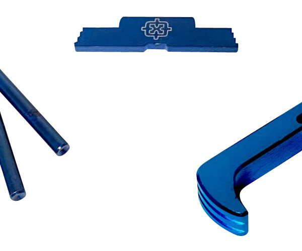 Cross Armory CRG5OKBL 3 Piece Kit Extended Compatible w/Glock 17/19/26/34 Gen5 Blue Anodized Steel/Aluminum