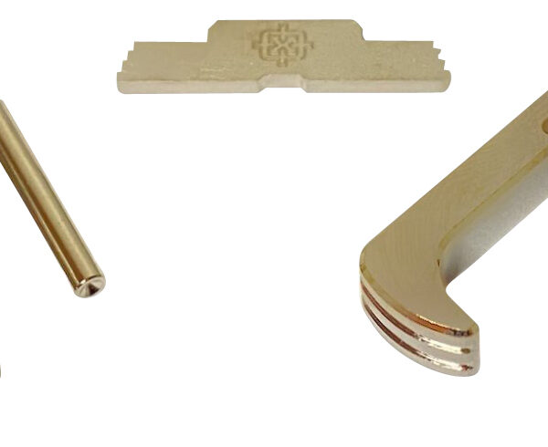 Cross Armory CRG5OKSV 3 Piece Kit Extended Compatible w/Glock 17/19/26/34 Gen5 Silver Anodized Steel/Aluminum