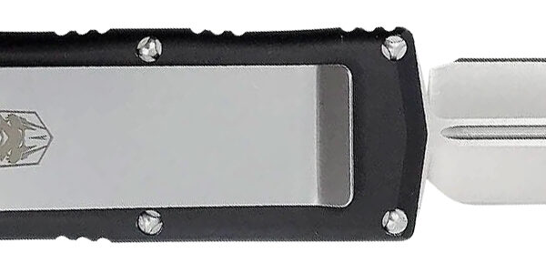 CobraTec Knives BLKOTFMC Money Clip  1.75″ OTF Plain D2 Steel Blade/Black Aluminum Handle Includes Pocket Clip