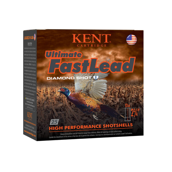 Kent Cartridge K122UFL3675 Ultimate Fast Lead 12Gauge 2.75″ 1 1/4oz 7.5Shot 25 Per Box/10 Case
