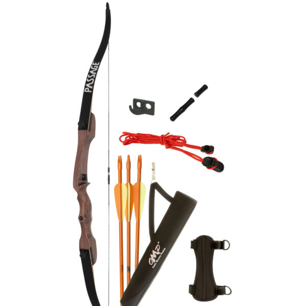 October Mountain Passage Recurve Bow Package 54 in. 20 lbs. LH