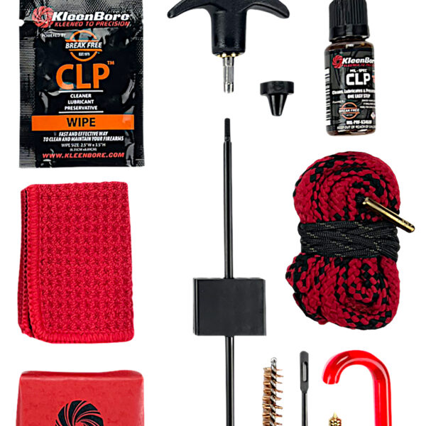 KleenBore KDS-556 Dual Kleen Rod & Pull Through Rope Cleaner .223/ 5.56mm Rifle 30″ Steel Nylon Bristles Phosphor Bronze Bristles