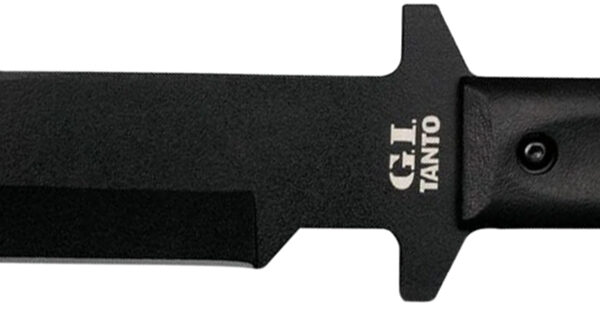 Cold Steel CS80PGTK G.I.  7″ Fixed Tanto Plain Black Rust Resistant Finish 1055 Carbon Steel Blade/Black Polypropylene Scales Handle Includes Sheath