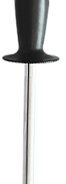 AccuSharp 034C Sharpening Steel  9″ Diamond Steel Black Overmolded Rubber Handle Steel