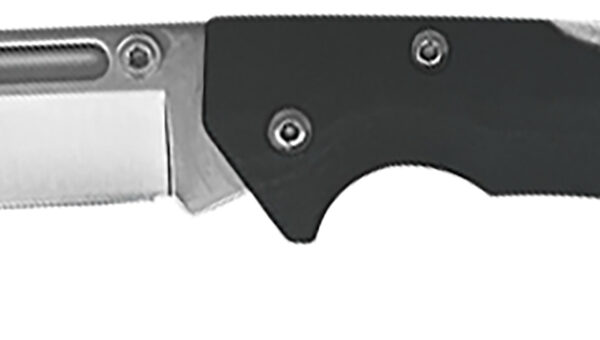 AccuSharp 711C Lockback  3″ Folding Clip Point Plain Stainless Steel Blade/Black FRN Handle Includes Allen Wrench