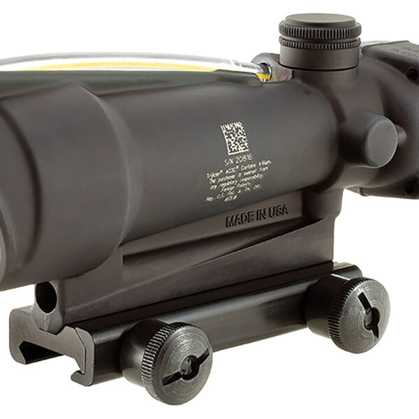 Trijicon 100143 ACOG Matte Black 3.5x 35mm Illuminated Amber Chevron .308/7.62 BDC Reticle