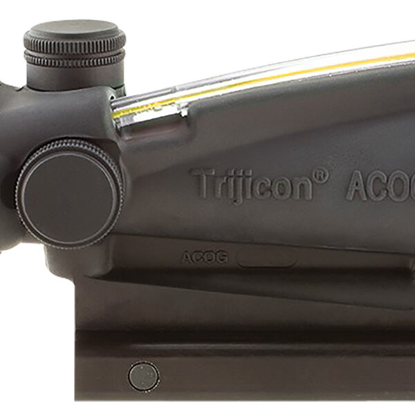 Trijicon 100146 ACOG Matte Black 3.5x35mm Illuminated Amber Chevron .223/5.56 BDC Reticle