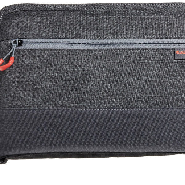 Allen 7757 Auto-Fit 2.0 Deluxe Handgun Case Gray w/Red Accents, Foam Padding, Knit Interior, Exterior Pocket  Finish for Most Full-Size Semi-Autos 11″ L