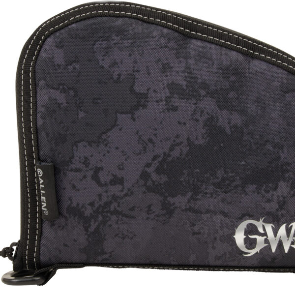 Girls With Guns 9078 Midnight Handgun Case 8″ Black/Shade Blackout Camo, Locking Zipper