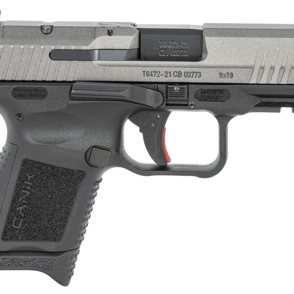 Canik HG6597TN TP9 Elite Subcompact 9mm Luger 3.60″ 12+1 Black Tungsten Gray Cerakote Steel Slide Black Interchangeable Backstrap Grip