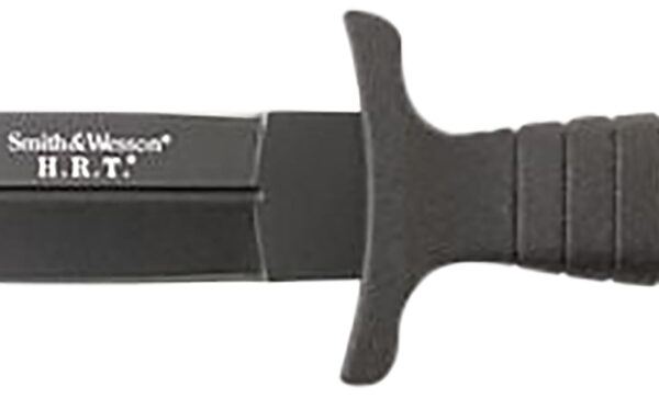 Smith & Wesson Knives SWHRT9BCP H.R.T.  4.75″ Fixed Spear Point Plain 7Cr17MoV High Carbon SS Blade Thermoplastic Rubber Handle 9″ OAL