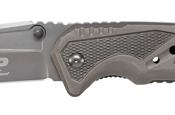 Smith & Wesson Knives SWP11GCP M&P Rescue 3.79″ Folding Tanto Plain 7Cr15MoV SS Blade Aluminum Handle Includes Pocket Clip