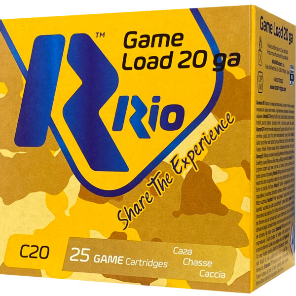 Rio Ammunition RC206 Game Load 20Gauge 2.75″ 1oz 6Shot 25 Per Box/10 Case
