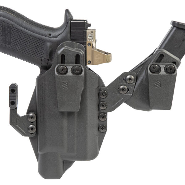 Blackhawk 416963BK Stache IWB Size 63 Black Polymer Belt Clip Fits S&W M&P Shield w/Crimson Trace Laser Ambidextrous