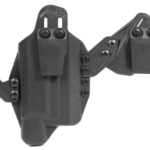 Blackhawk 416702BK Stache IWB Size 02 Black Polymer Belt Clip Compatible w/Glock 19/23/32/45 Belt 1.50″ Wide Ambidextrous