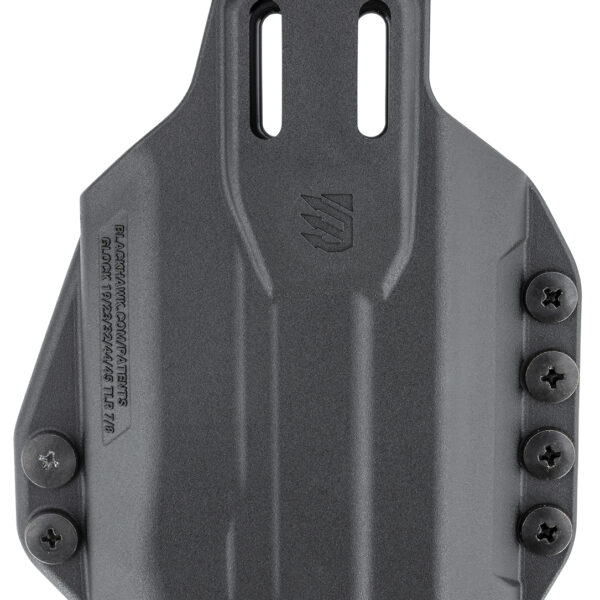 Blackhawk 416302BK Stache IWB Size 02 Black Polymer Belt Clip Compatible w/Glock 19/23/32/45 Belt 1.50″ Wide Ambidextrous