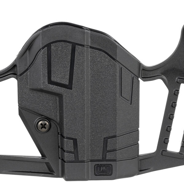 Uncle Mike’s 79077 Apparition  IWB/OWB Belt Clip Mount Compatible w/Glock 43/43X/Springfield Hellcat Black Polymer Ambidextrous