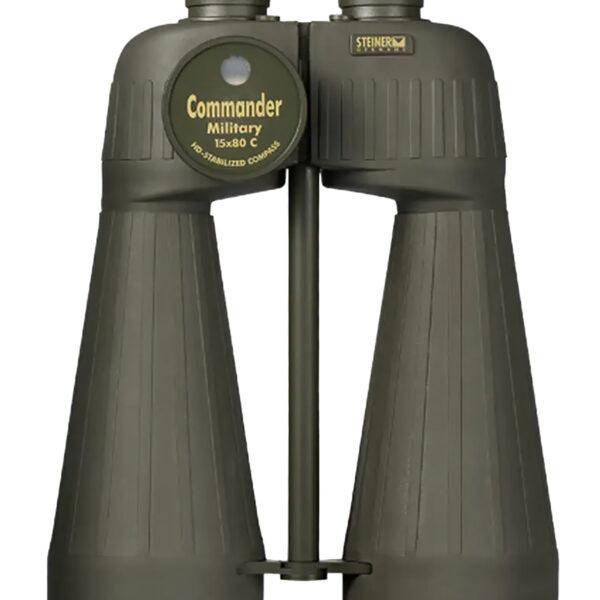 Steiner 2693 M1580 Reticle & Compass 15x80mm Range Finding Reticle Floating Prism Sports-Auto Focus, OD Green Makrolon w/Rubber Armor Features Compass
