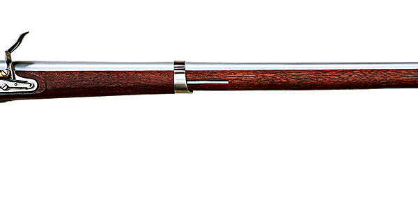 Taylors & Company 210091 1816 Harpers Ferry Pedersoli Flintlock 41.75″ White Steel Round Barrel & Receiver, Fixed Walnut Stock