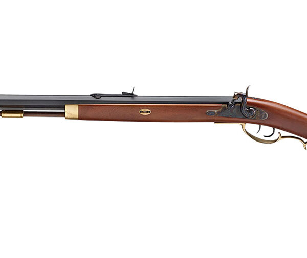 Taylors & Company 210109 Pedersoli Hawken Target 50 Cal Percussion 28″ Blued Single Shot Octagon Barrel, Color Case Hardened Steel Receiver, Fixed Walnut Stock