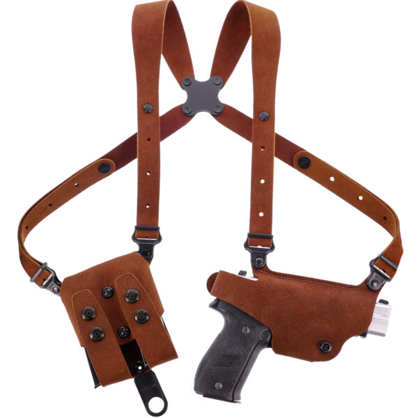 Galco CL2636 Classic Lite 2.0 Shoulder System Size Fits Chest Up To 56″ Natural Leather Shoulder Fits Ruger LC Fits Ruger EC9 Right Hand