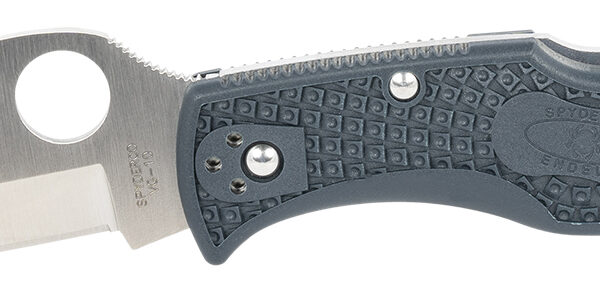 Spyderco C243PGYW Endela Lightweight 3.41″ Folding Clip Point Plain VG-10 SS Blade Blue/Gray FRN Handle Includes Pocket Clip