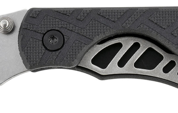 Kershaw 1025X Cinder  1.40″ Folding Drop Point Plain Stonewashed 3Cr13MoV SS Blade Black Glass-Filled Nylon Handle Includes Key Ring