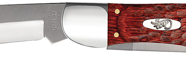 Case 00189 Hunter 4.10″ Folding Clip/Skinner Plain As-Ground Tru-Sharp SS Blade/Jigged Rosewood Handle