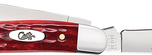 Case 00786 Stockman Medium 2.57″/1.88″/1.71″ Folding Clip/Sheepsfoot/Spey Plain Mirror Polished Tru-Sharp SS Blade/Corn Cob Jigged Old Red Bone Handle