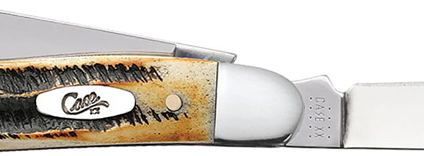 Case 03578 Stockman Medium 2.57″/1.88″/1.71″ Folding Clip/Sheepsfoot/Spey Plain Mirror Polished Tru-Sharp SS Blade/Brown Jigged 6.5 BoneStag Handle