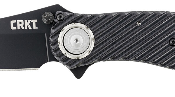 CRKT 2640 Clever Girl  4.10″ Folding Plain Black Powder Coated D2 Steel Blade/ Black G10 Handle Includes Pocket Clip