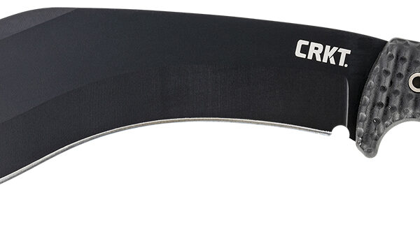 CRKT 2742 KUK  10.56″ Fixed Recurve Plain Black Powder Coated 65Mn Carbon Steel Blade/Black Textured GRN Handle Includes Sheath
