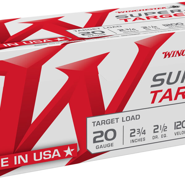 Winchester Ammo TRGT207VP Super-Target  20Gauge 2.75″ 7/8oz 7.5Shot 100 Per Box/2 Case