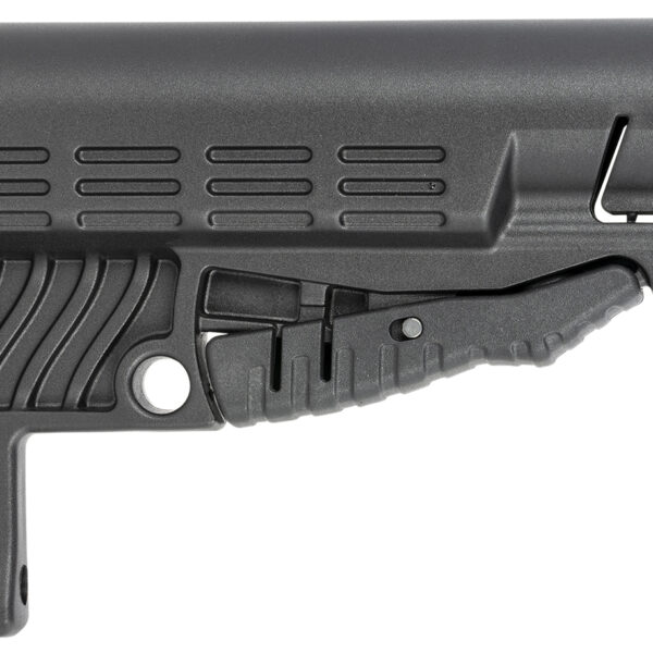NcStar DLG-086 Classic Commercial Stock Black Polymer Adjustable Stock with Metal QD Bases & Rubber Butt Pad For Commercial Spec Buffer Tubes (Tube Not Included)