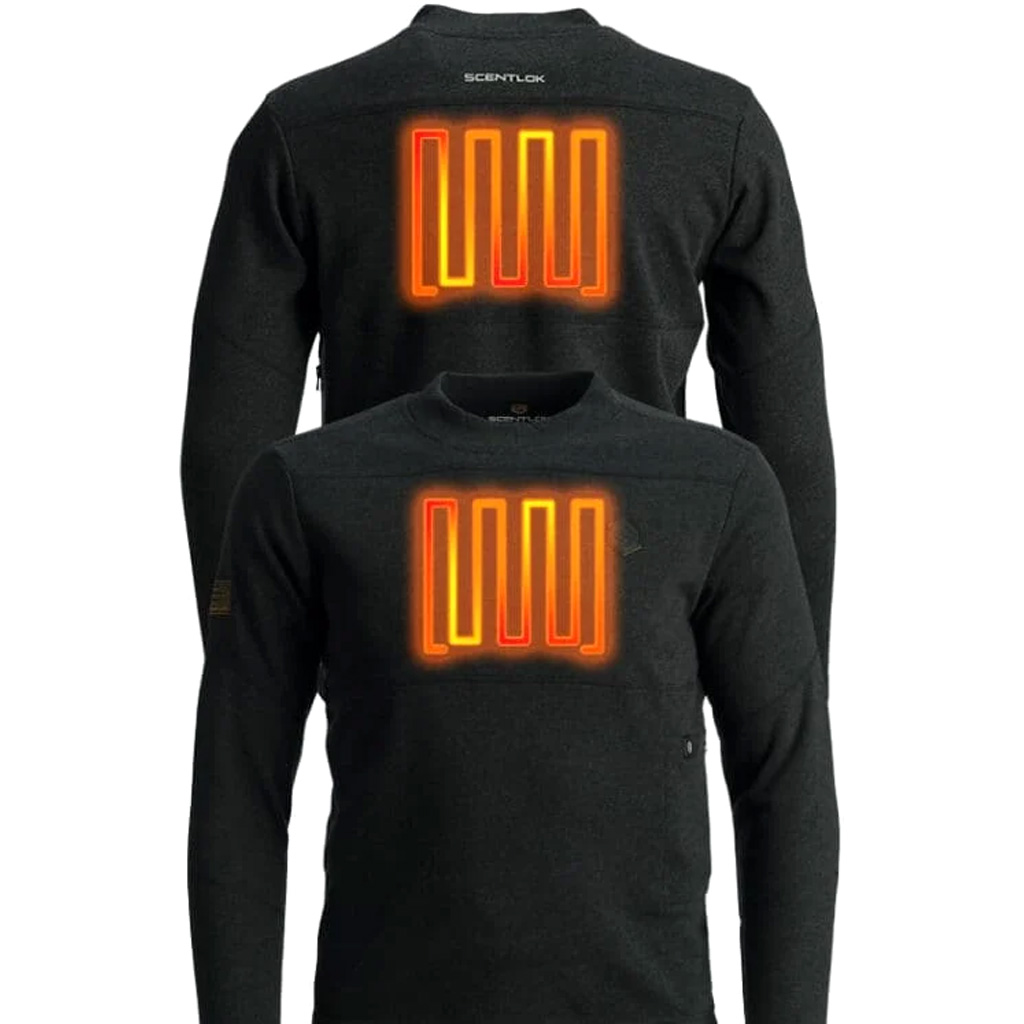 ScentLok BE:1 Trek Heated Base Shirt Blackout Black Medium - Image 3